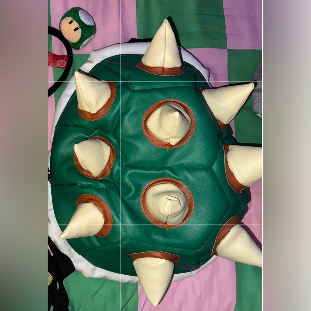 Nintendo Green Bowser Spiked Kids Backpack